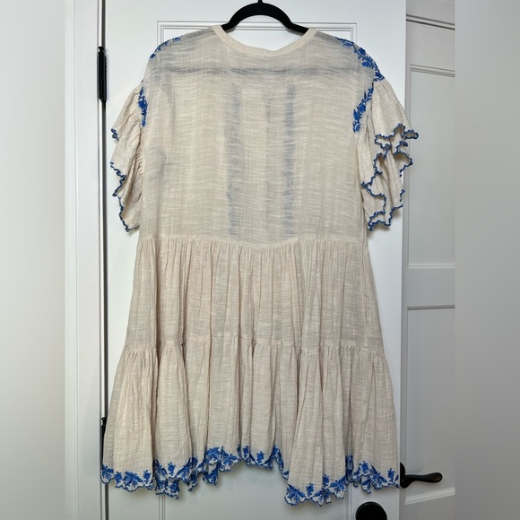 Free People Embroidered Oversized Boho Dress (Small) - Picture 6 of 7